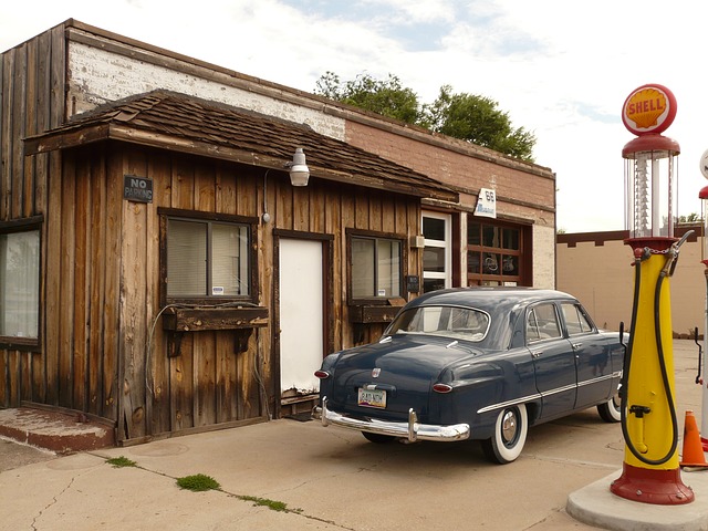 petrol station