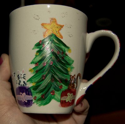 decorated mug