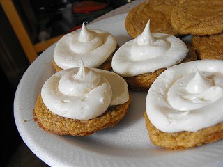 cream topped cookies