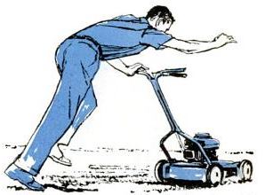 safe power mower