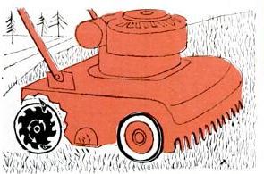 ratchets-in-the-wheels ratchets in the wheels of a power mower