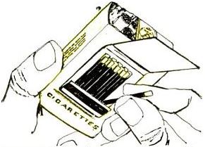 book-matches matches with adhesive backing