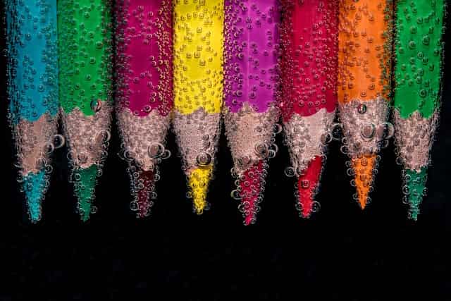 creative colors in this set of coloring pencils
